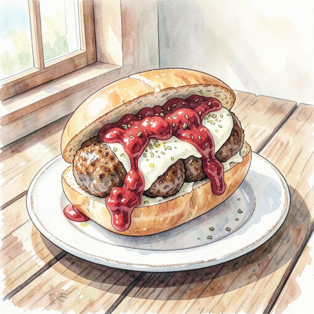 meatball sandwich sauce recipe detailed visual guide