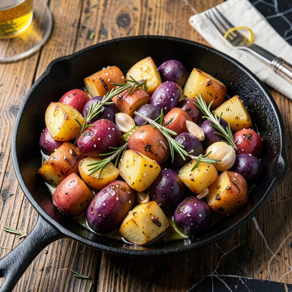 Comprehensive Medley Potato Recipe: Roasted Tri Color Perfection in One Pan visual reference