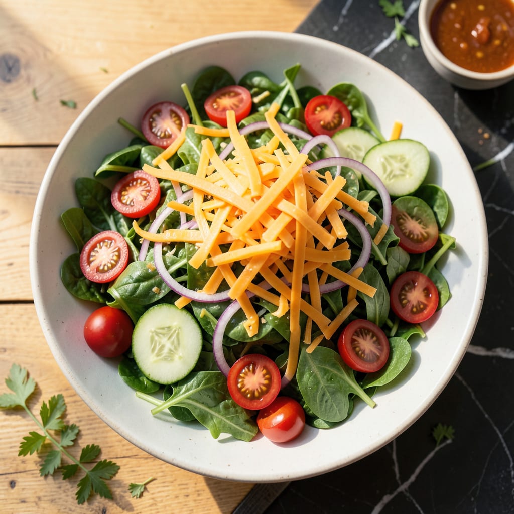 Melting Pot Salad Recipe: Warm Cheese and Garden Fresh Mix