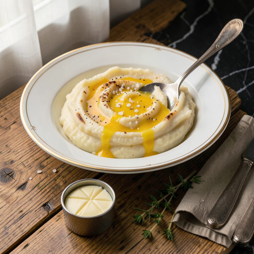 Complete michelin star mashed potatoes recipe overview image