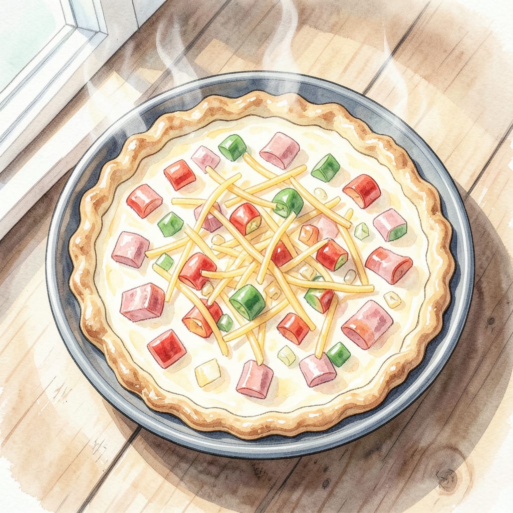 Microwave Quiche Recipe: Quick Breakfast Solution example with annotations