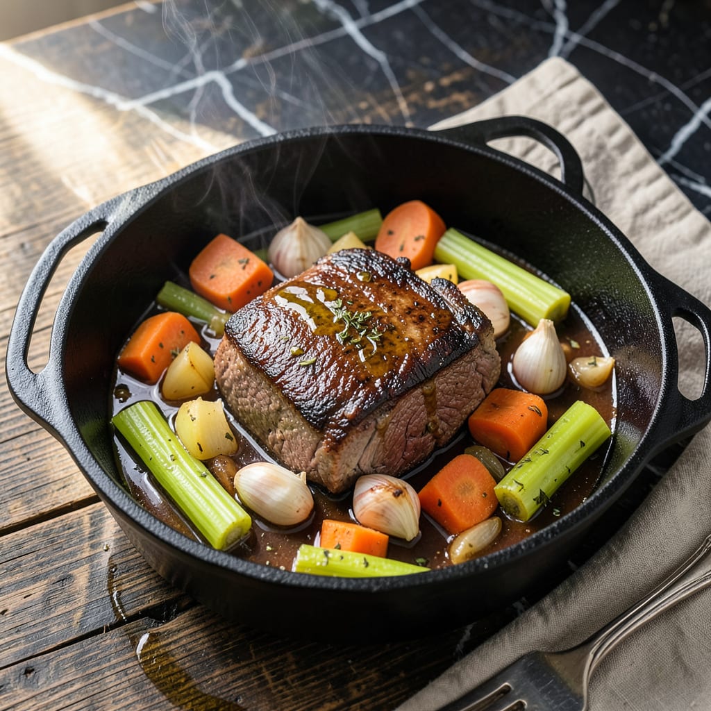 mini pot roast recipe example with annotations