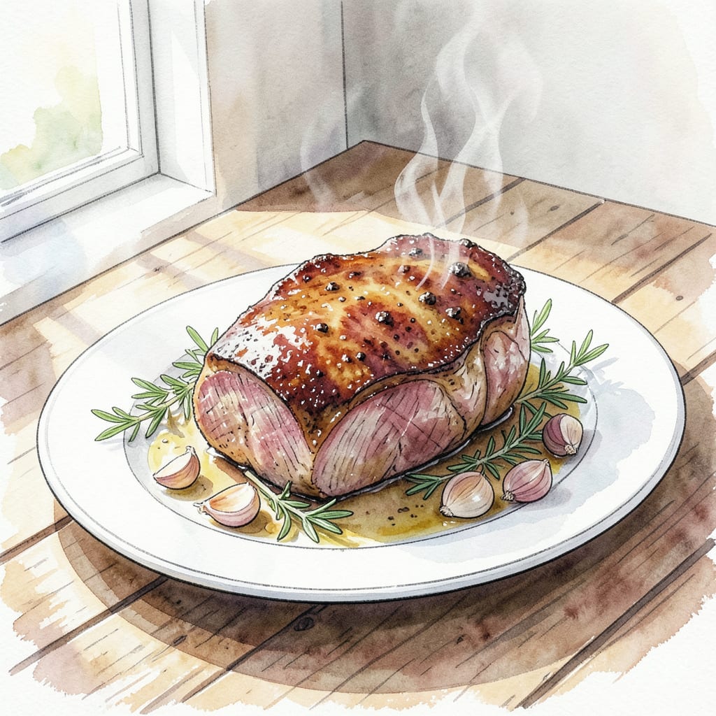 Visual representation of minute steak roast recipe