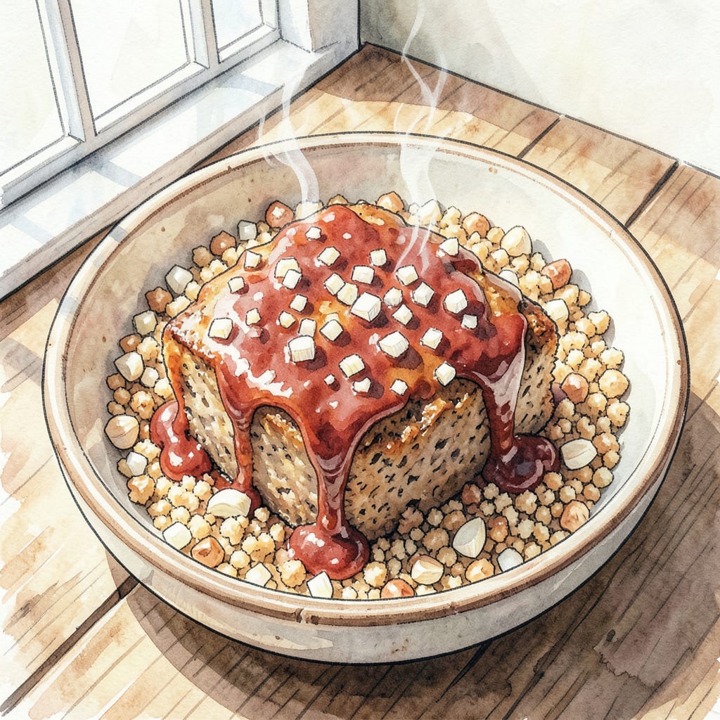 miranda lamberts moms meatloaf recipe illustration with key details