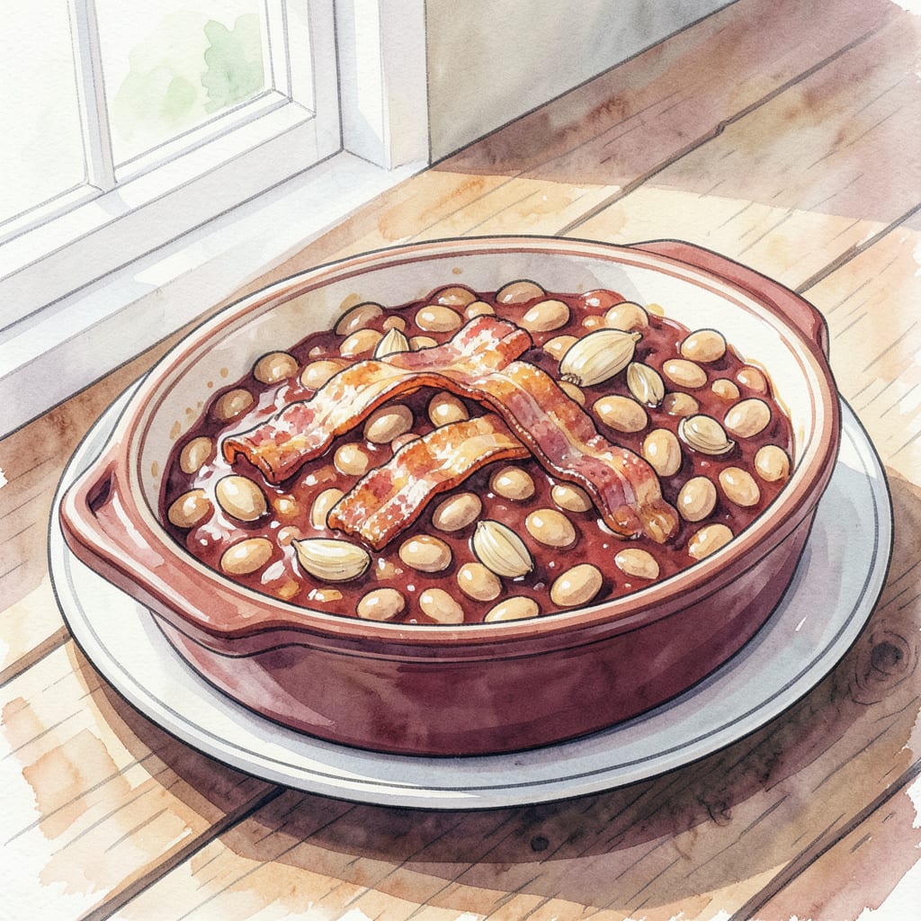 Mission BBQ Baked Beans Recipe: Sweet and Smoky Side Dish example with annotations
