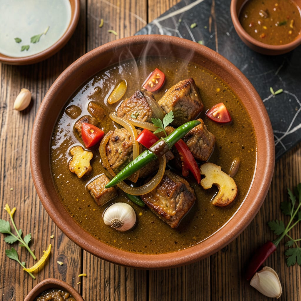 Mutton Fat Curry Recipe: Rich and Aromatic Slow Cooked Delight illustration with key details