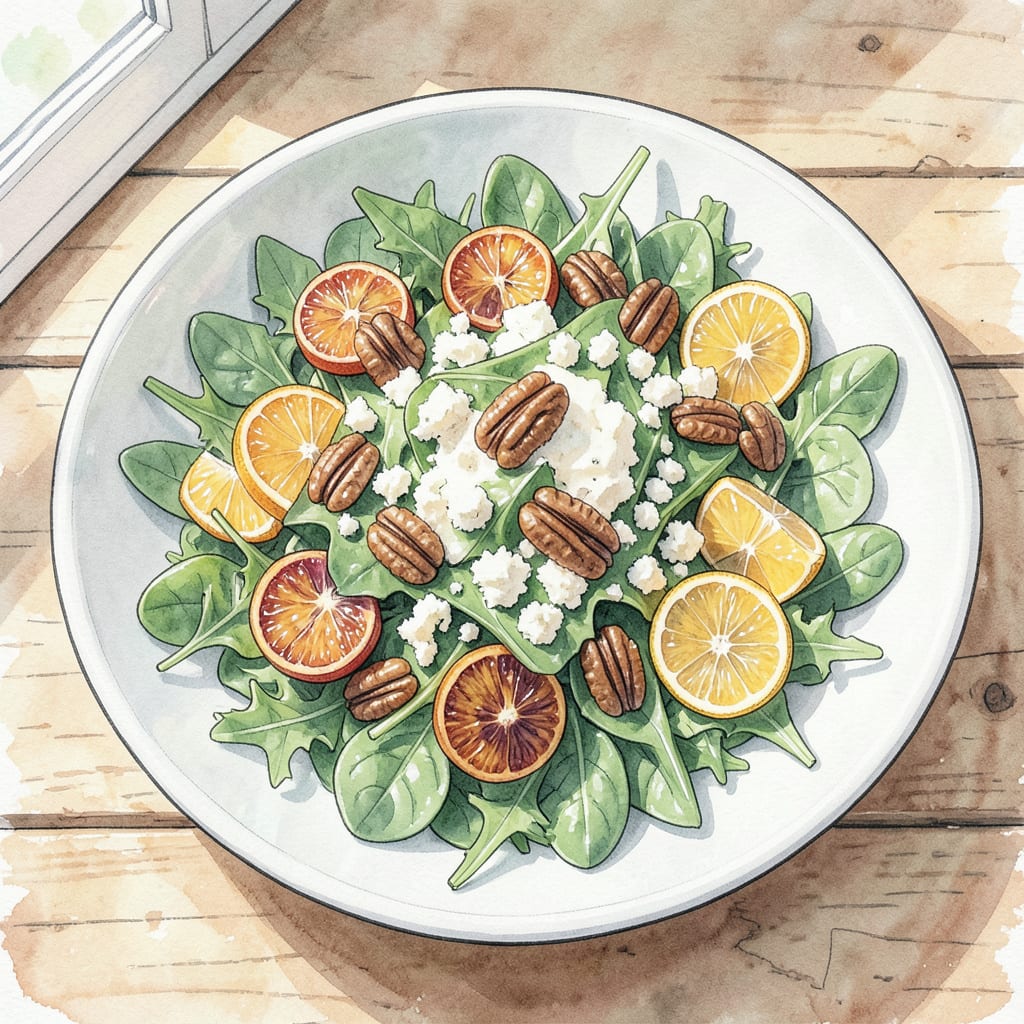 Visual representation of Nasturtium Recipe: Peppery Salad Garnish with Edible Flowers