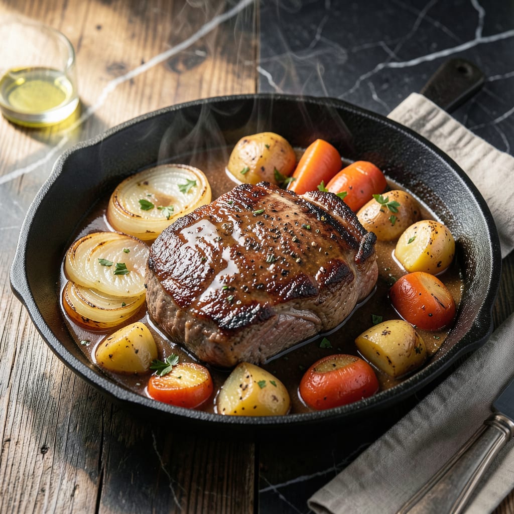 Visual representation of natasha pot roast recipe