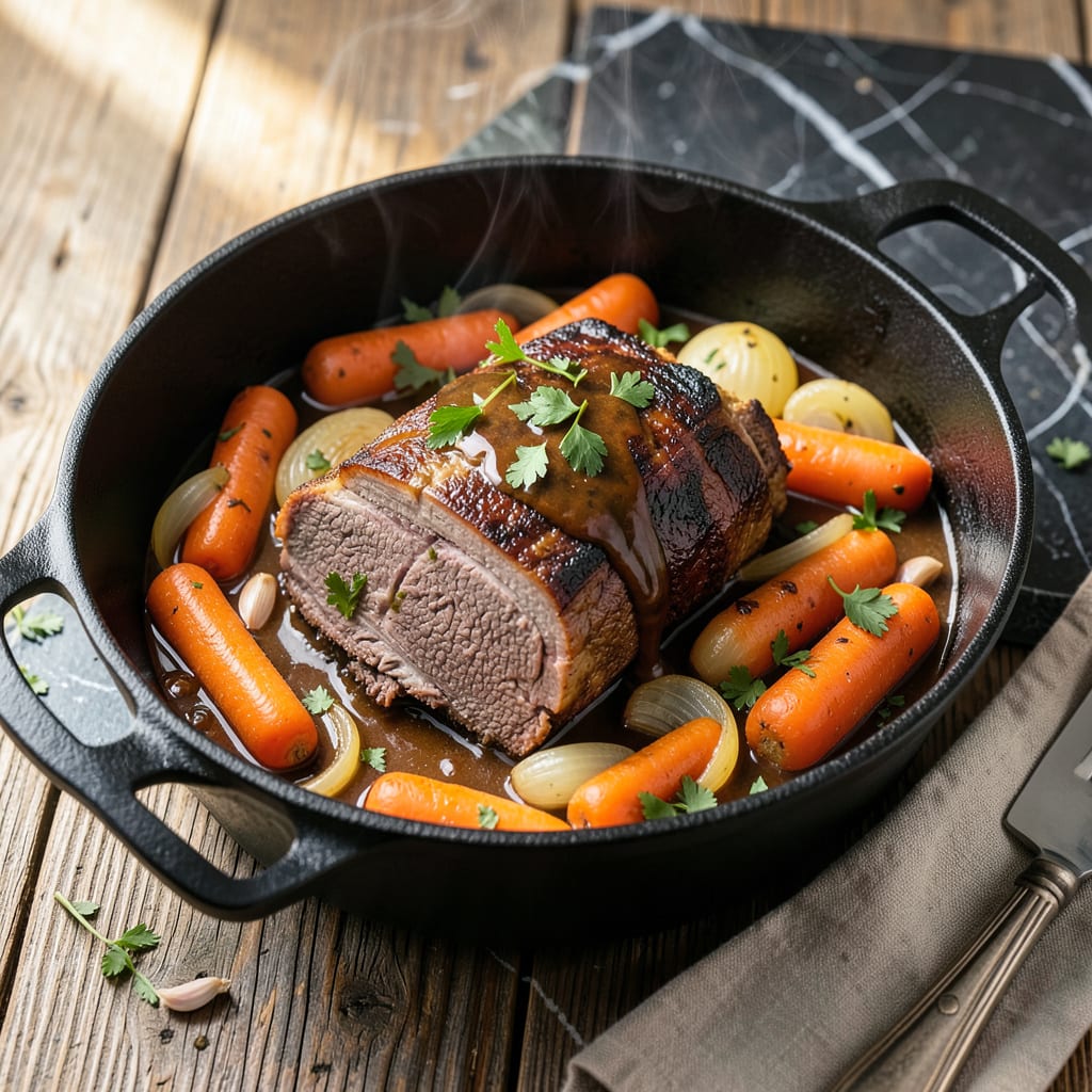 Visual representation of Neelys Pot Roast Recipe: Southern Style Slow Cooked Comfort
