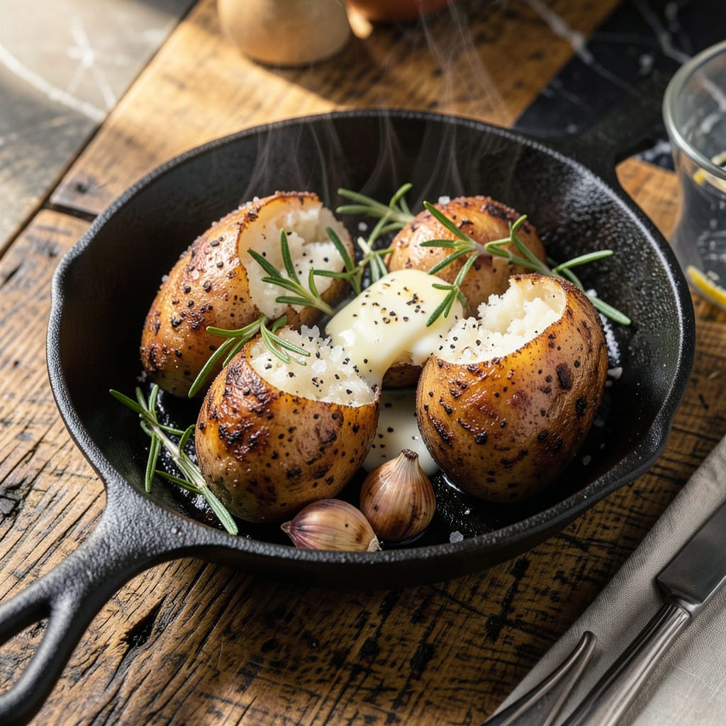 Nelson's Pit Potatoes Recipe: Smoky, Buttery Campfire Perfection illustration with key details