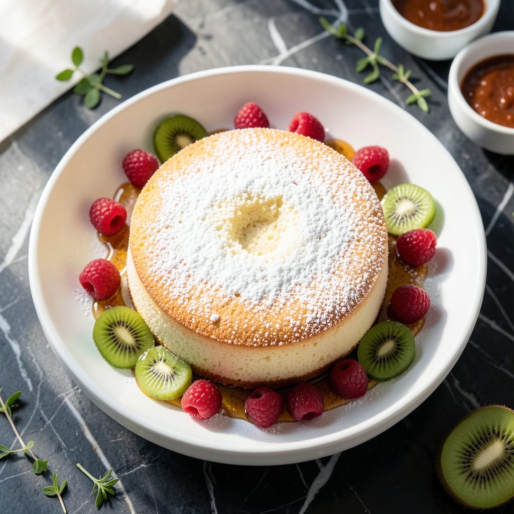 Non Fat Cake Recipe: Fluffy Vanilla Delight Without the Butter example with annotations