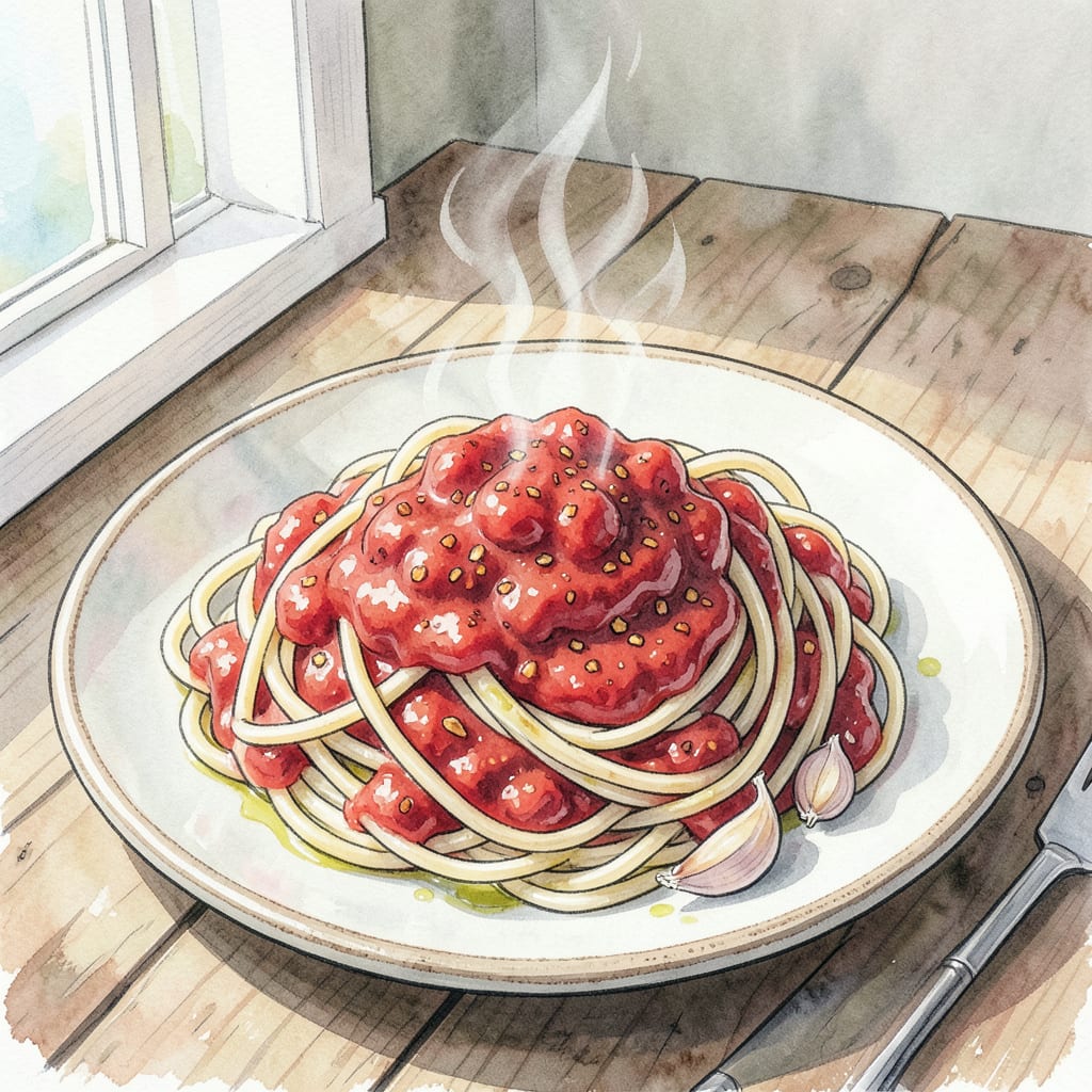 Comprehensive Noodle World Spicy Spaghetti Recipe: Fiery Fusion Flavors visual reference