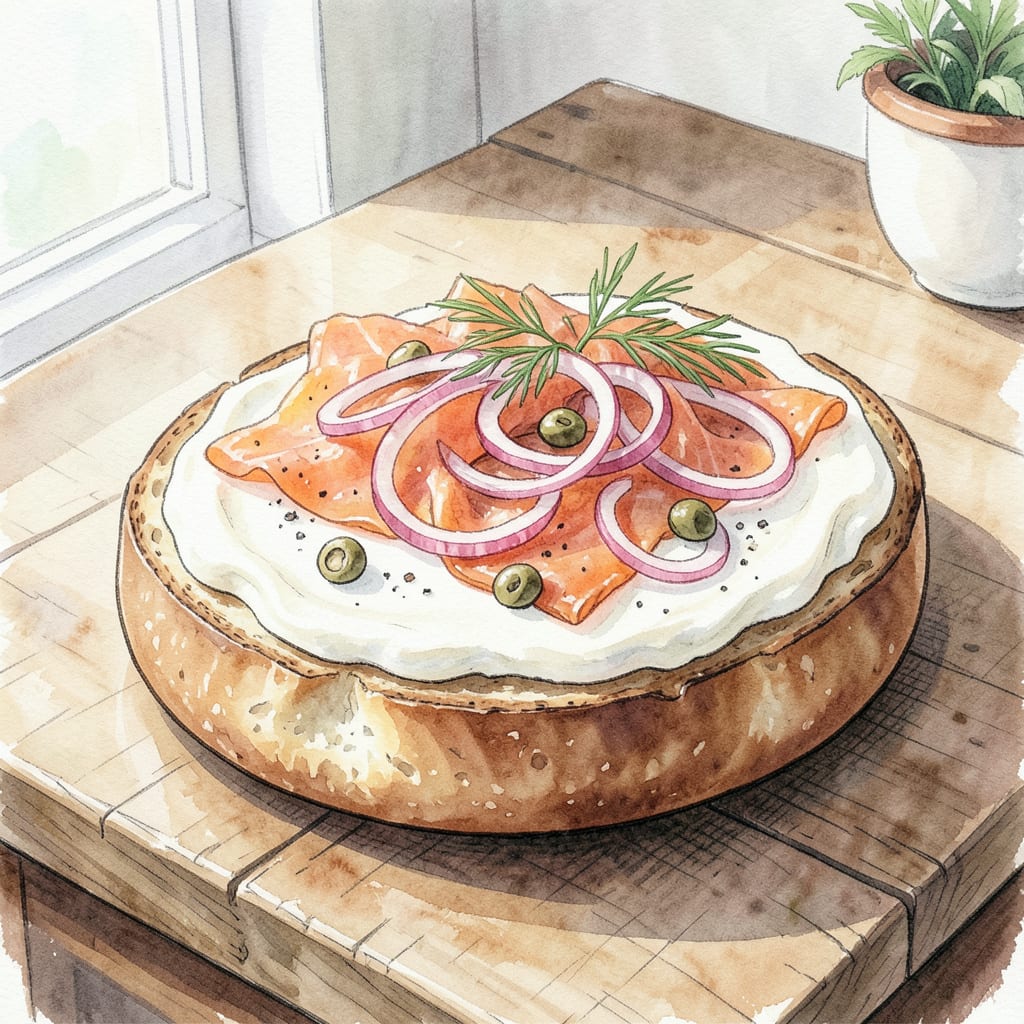 Visual representation of Nova Lox Bagel Recipe: Smoked Salmon Perfection on a Toasted Bagel
