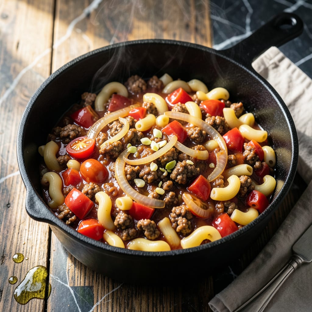 Complete One Pot Beefaroni Recipe: Nostalgic Weeknight Comfort in One Bowl overview image