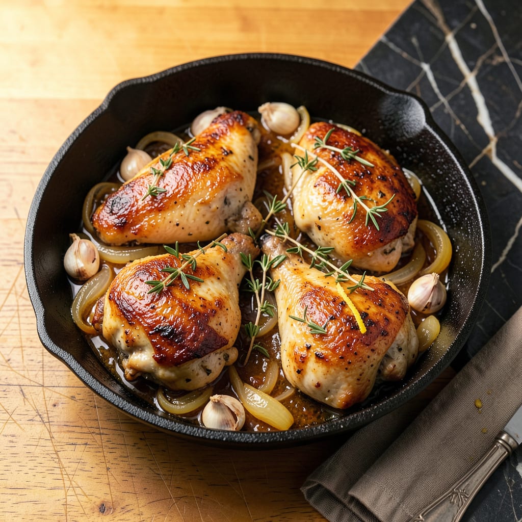 one pot chicken recipe example with annotations