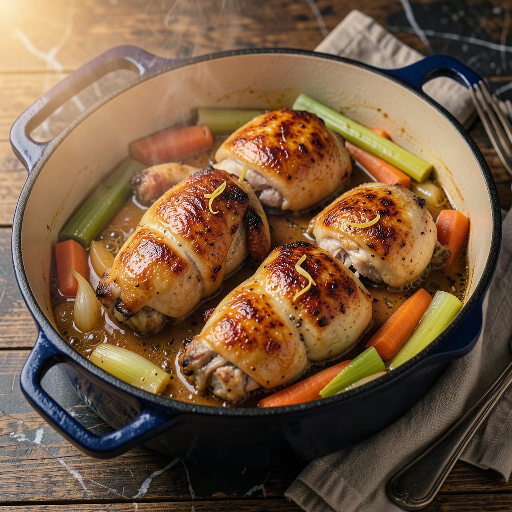 Complete One Pot Chicken Recipe: Juicy Thighs With Minimal Cleanup overview image