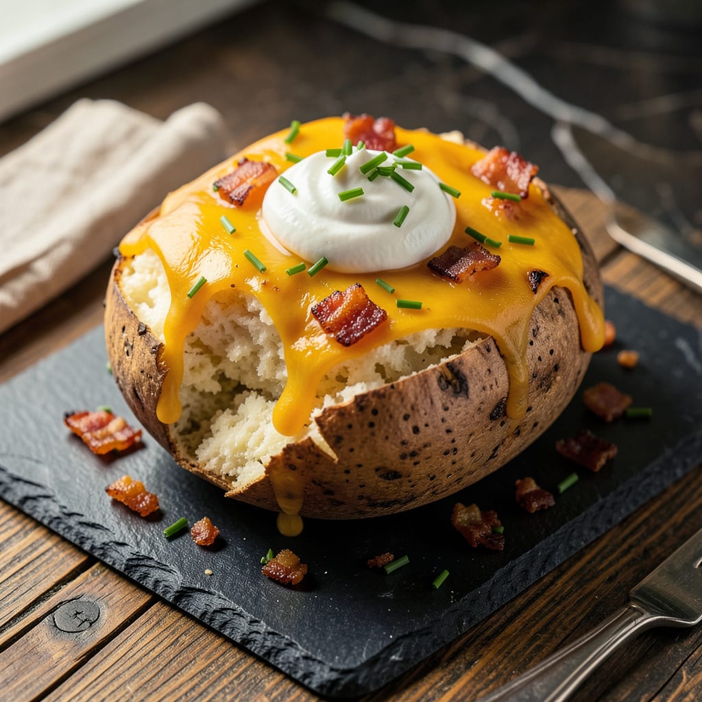 Visual representation of Outback Baked Potato Recipe: Loaded With Restaurant Level Toppings