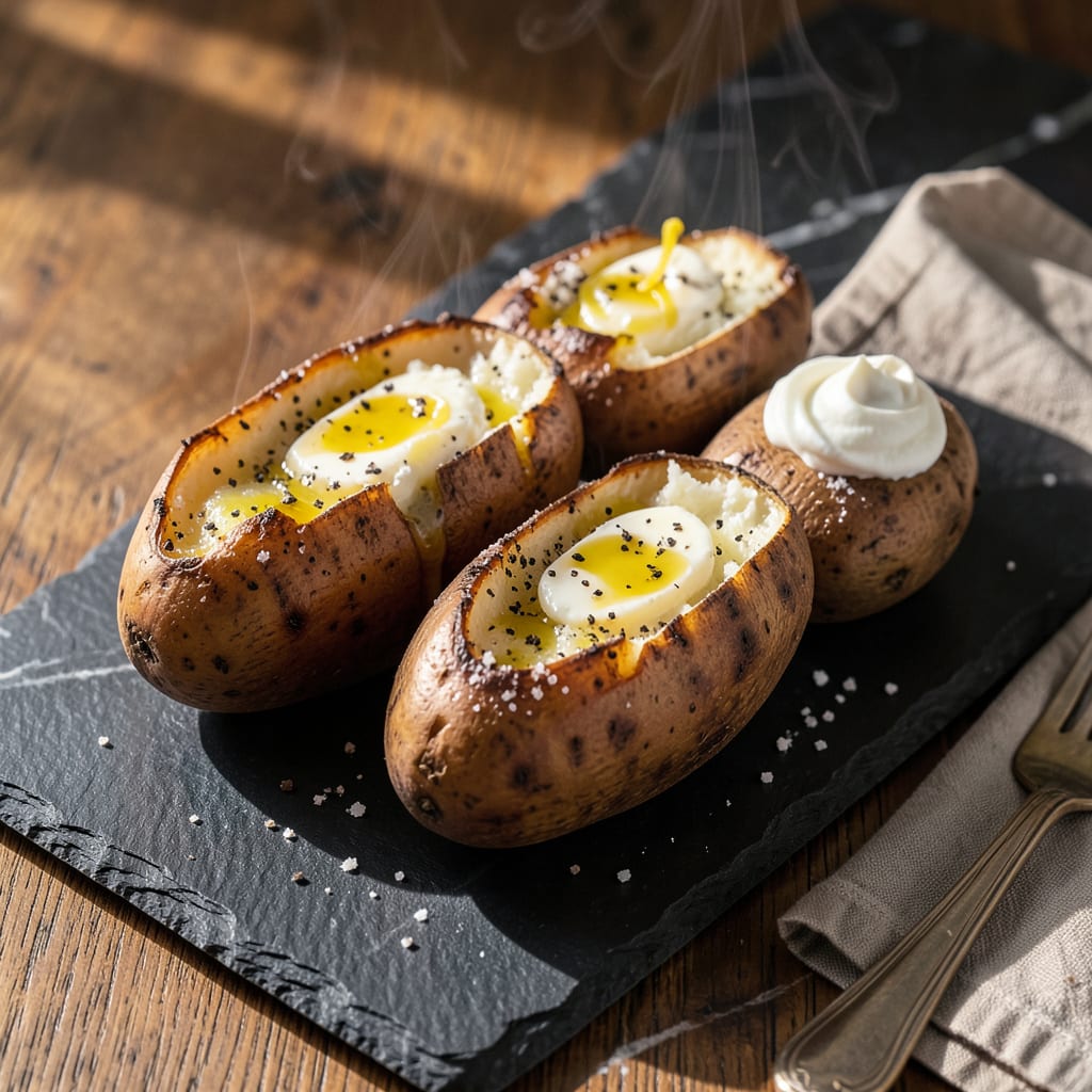 Oven Baked Potatoes Recipe: Crispy Skins and Fluffy Centers