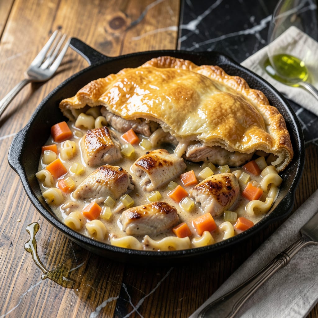 PA Dutch Pot Pie Recipe: Pennsylvania Style Noodle Comfort illustration with key details