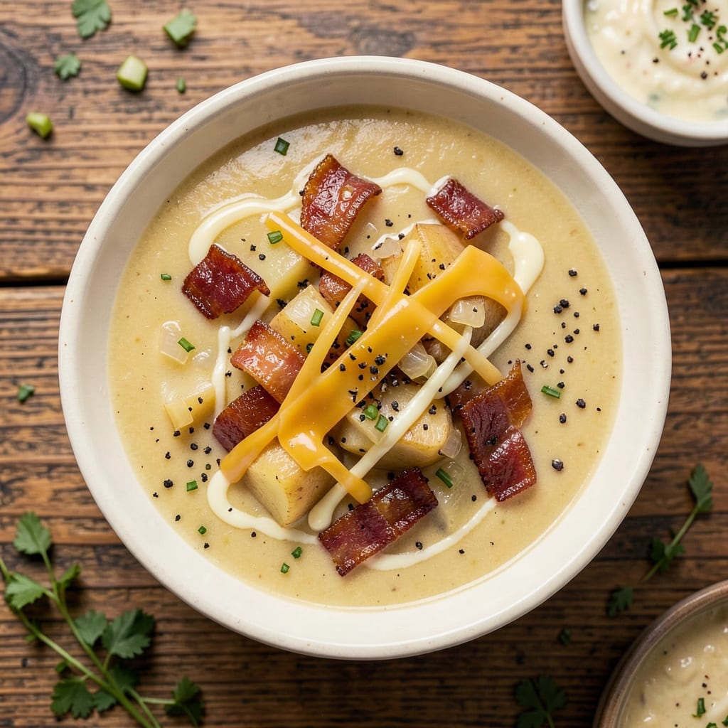 Paula Deen's Potato Soup Recipe: Creamy Comfort in Every Bite illustration with key details