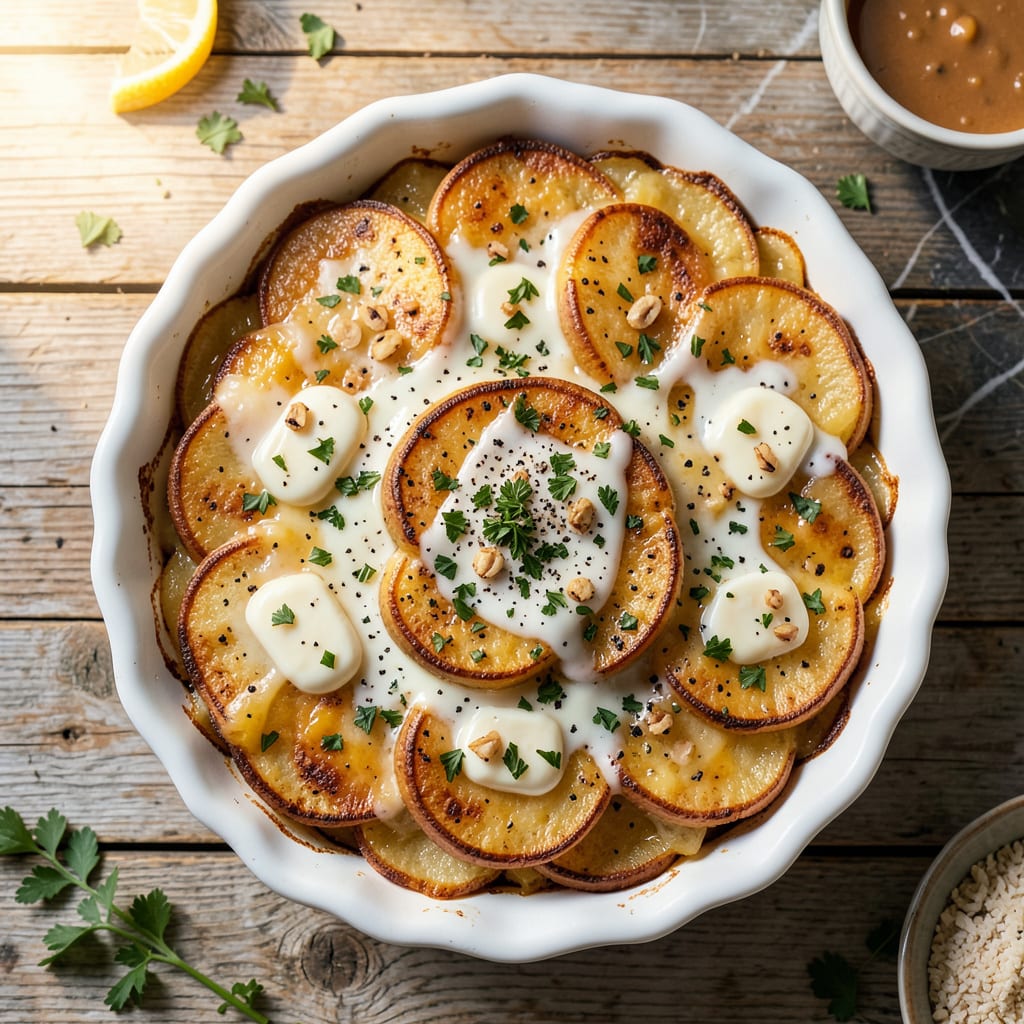 Paula Deen's Scalloped Potatoes Recipe: Creamy Layers of Comfort Food detailed visual guide