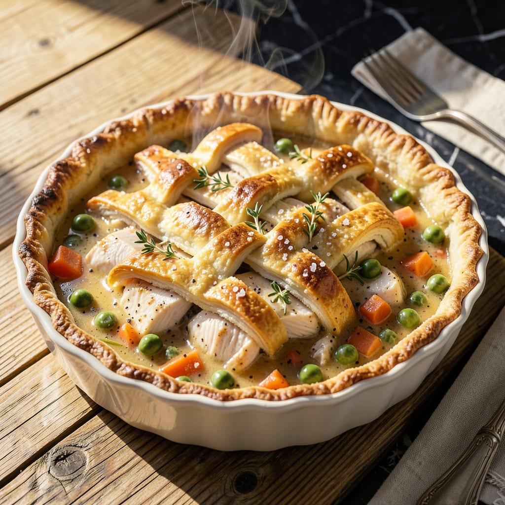 Complete Pioneer Woman Chicken Pot Pie Recipe: Flaky Crust Hugging Creamy Comfort overview image