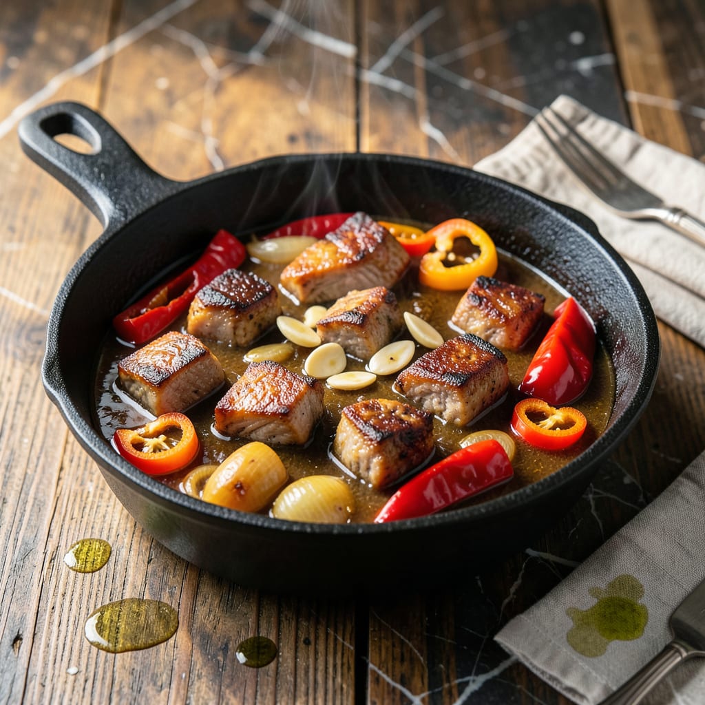 Pork Pepper Pot Recipe: Caribbean One Pot Spiced Stew example with annotations