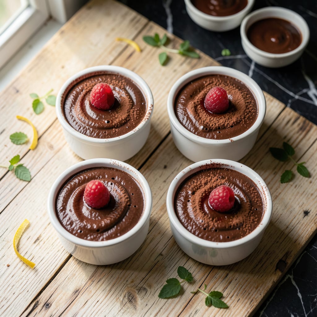 Comprehensive pot au chocolat recipe visual reference