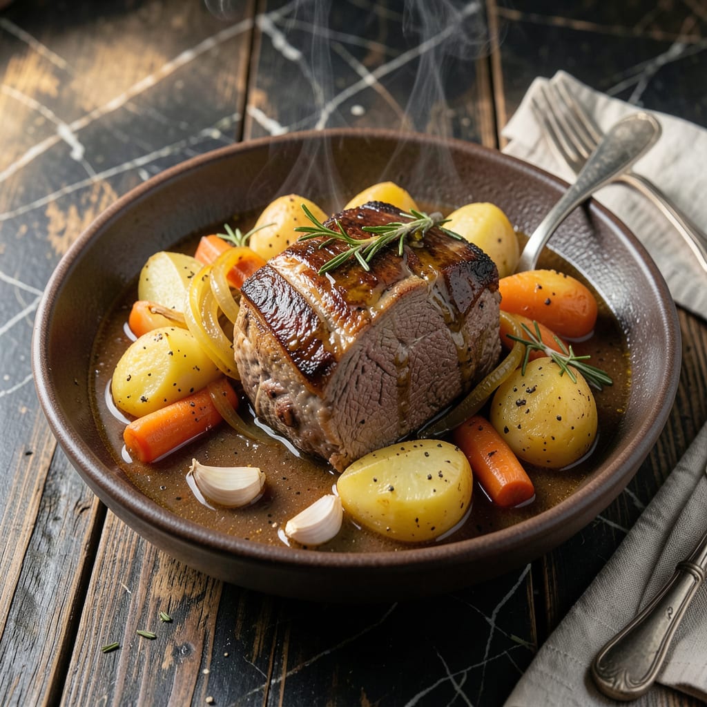 Pot Roast and Potatoes Crock Pot Recipe: Herb Infused Melt In Your Mouth Feast detailed visual guide