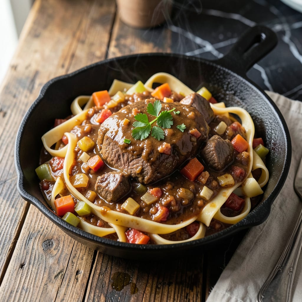 Complete Pot Roast Bolognese Recipe: Rich Meat Sauce With Melted Beef overview image
