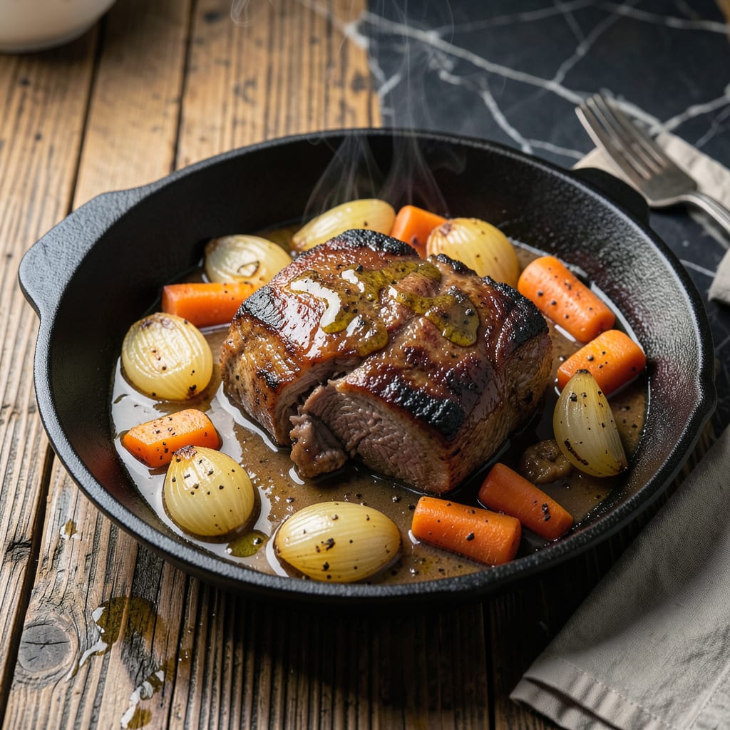 Pot Roast Crock Pot Recipe High Heat: Fall Off The Bone Beef in Half The Time illustration with key details