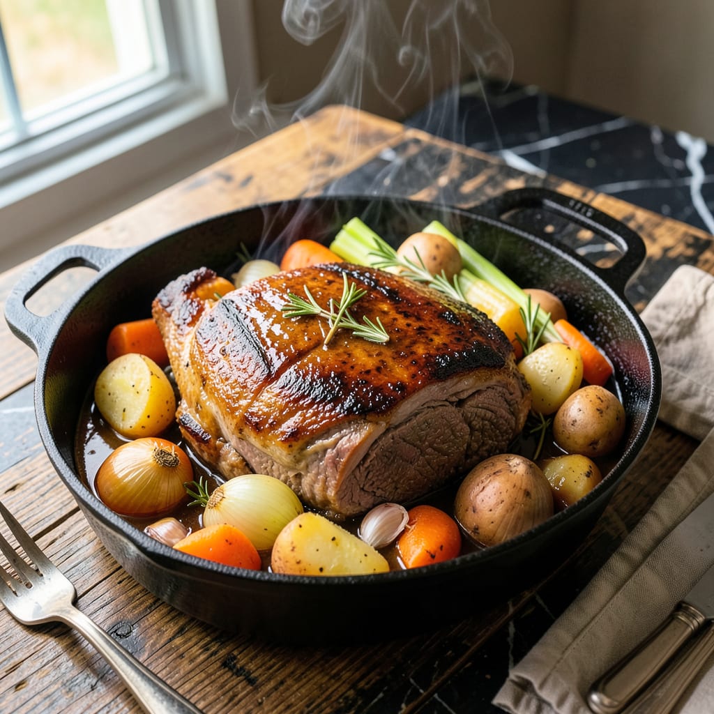 Pot Roast For A Crowd Recipe: Fall Off The Bone Feast With Root Vegetables detailed visual guide