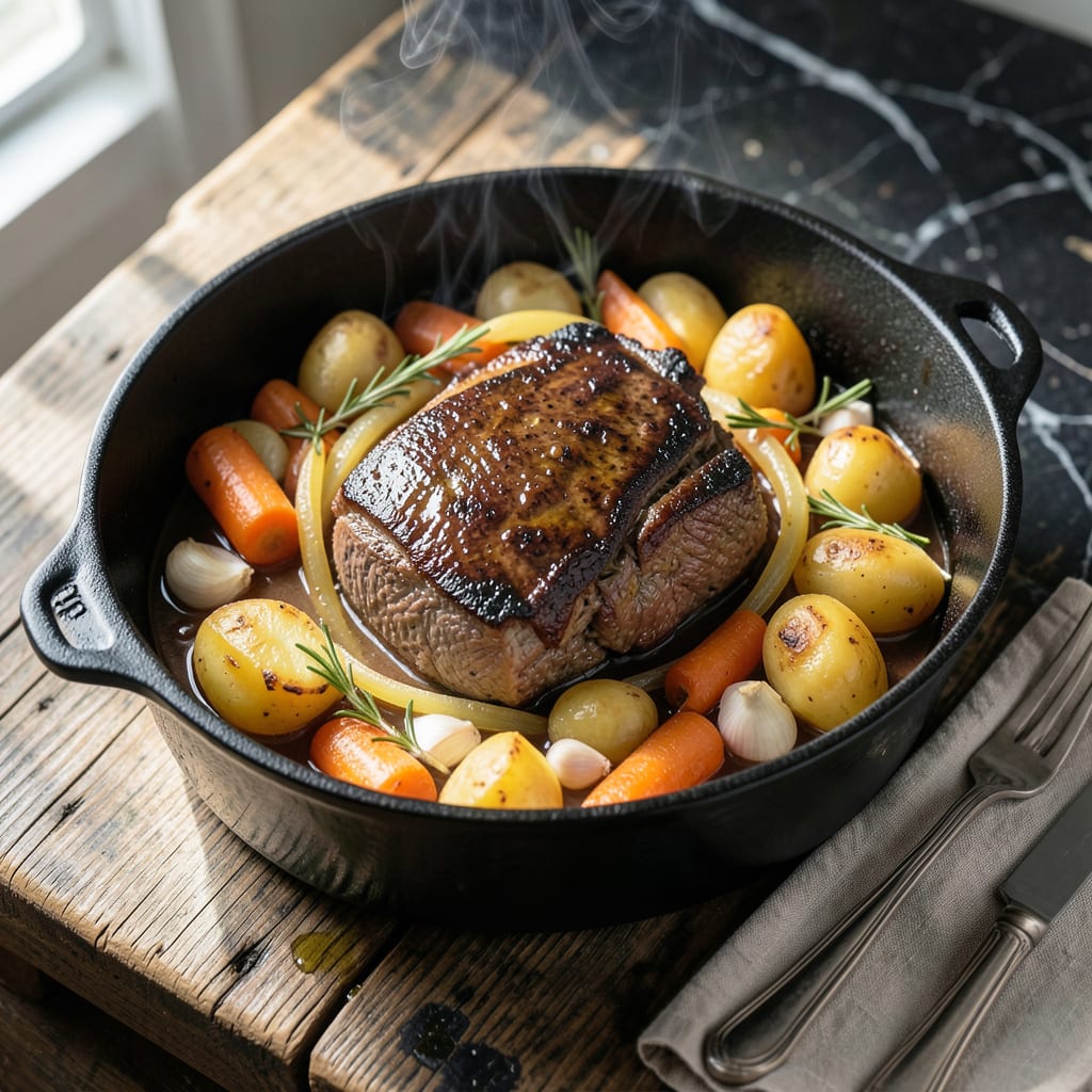 Comprehensive Pot Roast Recipe 1.5 Lb: Sunday Supper Tradition With Root Vegetables visual reference