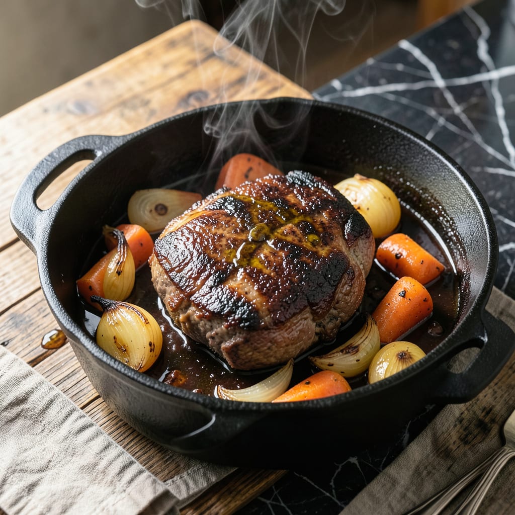 Pot Roast Recipe: Braised Beef With Root Vegetables detailed visual guide