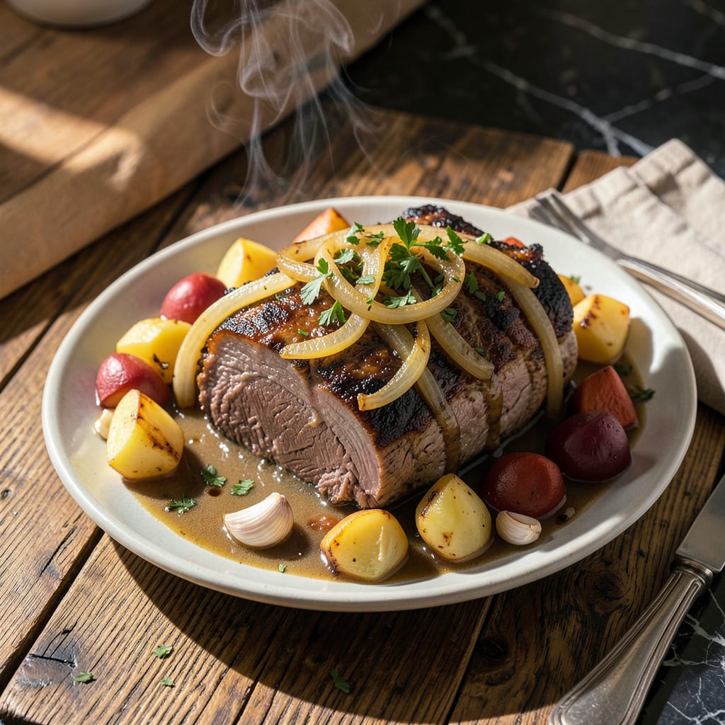 Pot Roast Recipe Crock Pot: Fall Apart Tender with Rich Gravy example with annotations
