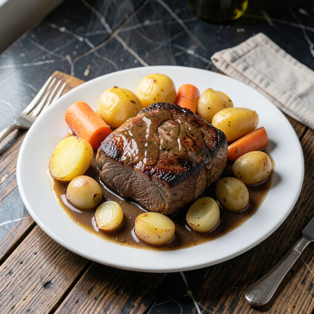 pot roast recipe crock pot low detailed visual guide