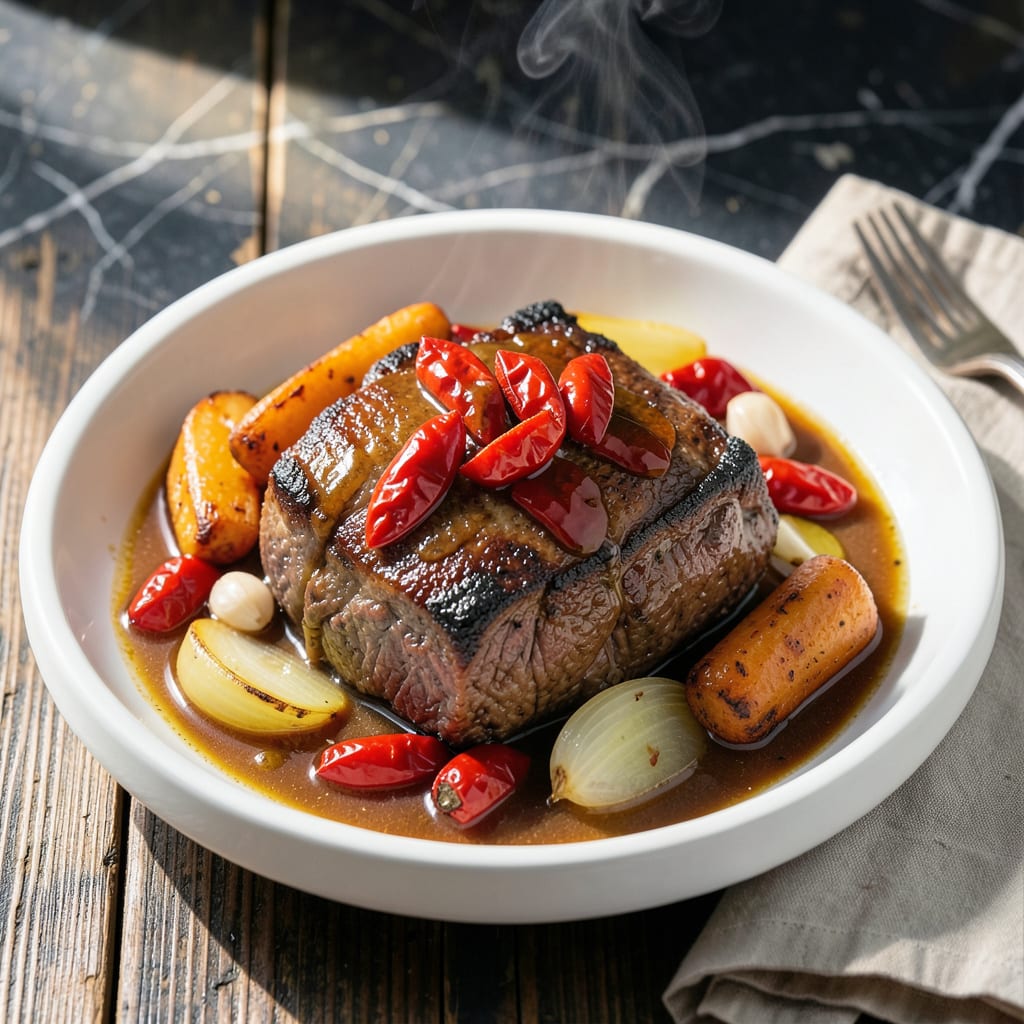 pot roast recipe crock pot pepperoncini detailed visual guide
