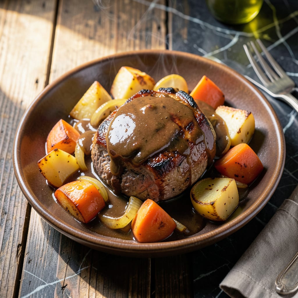 pot roast recipe crock pot with brown gravy detailed visual guide