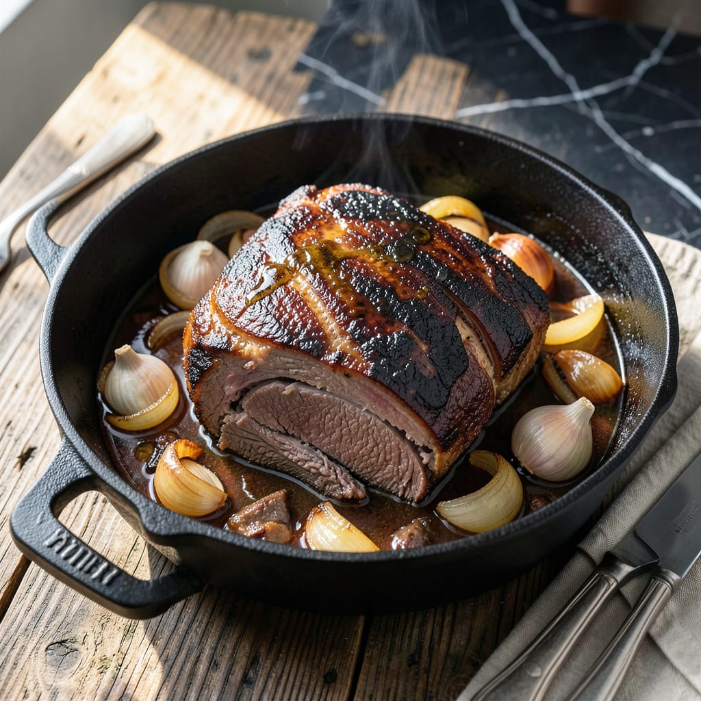 Pot Roast Recipe No Veggies: Fork Tender Beef Without the Sides example with annotations