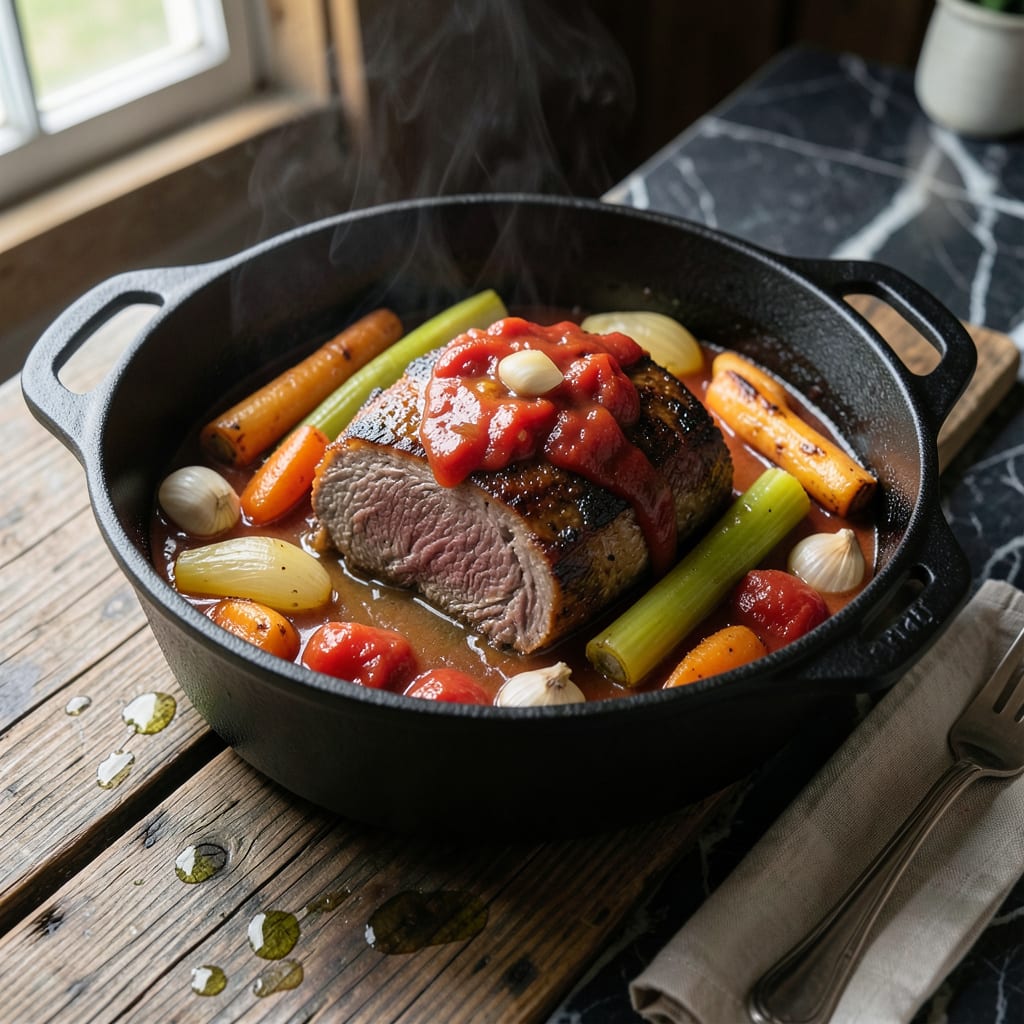 Pot Roast Recipe With Tomatoes: Old World Braised Beef and Garden Freshness detailed visual guide