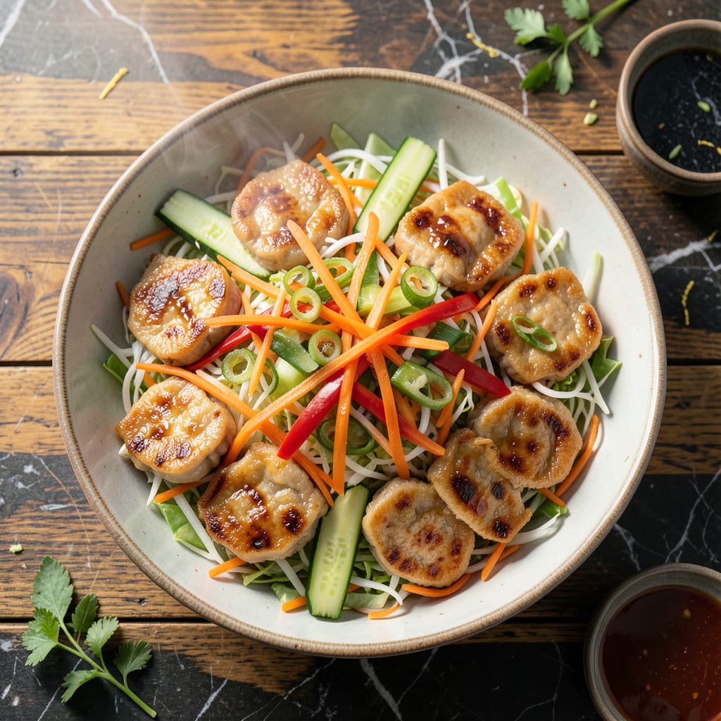 Pot Sticker Salad Recipe: Asian-Inspired Crunch in Every Bite