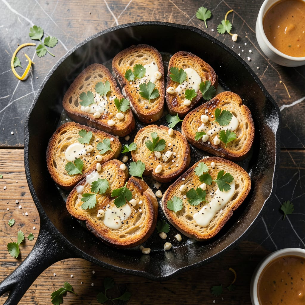Complete Pot Toast Recipe: Crispy Bread with Savory Spread overview image