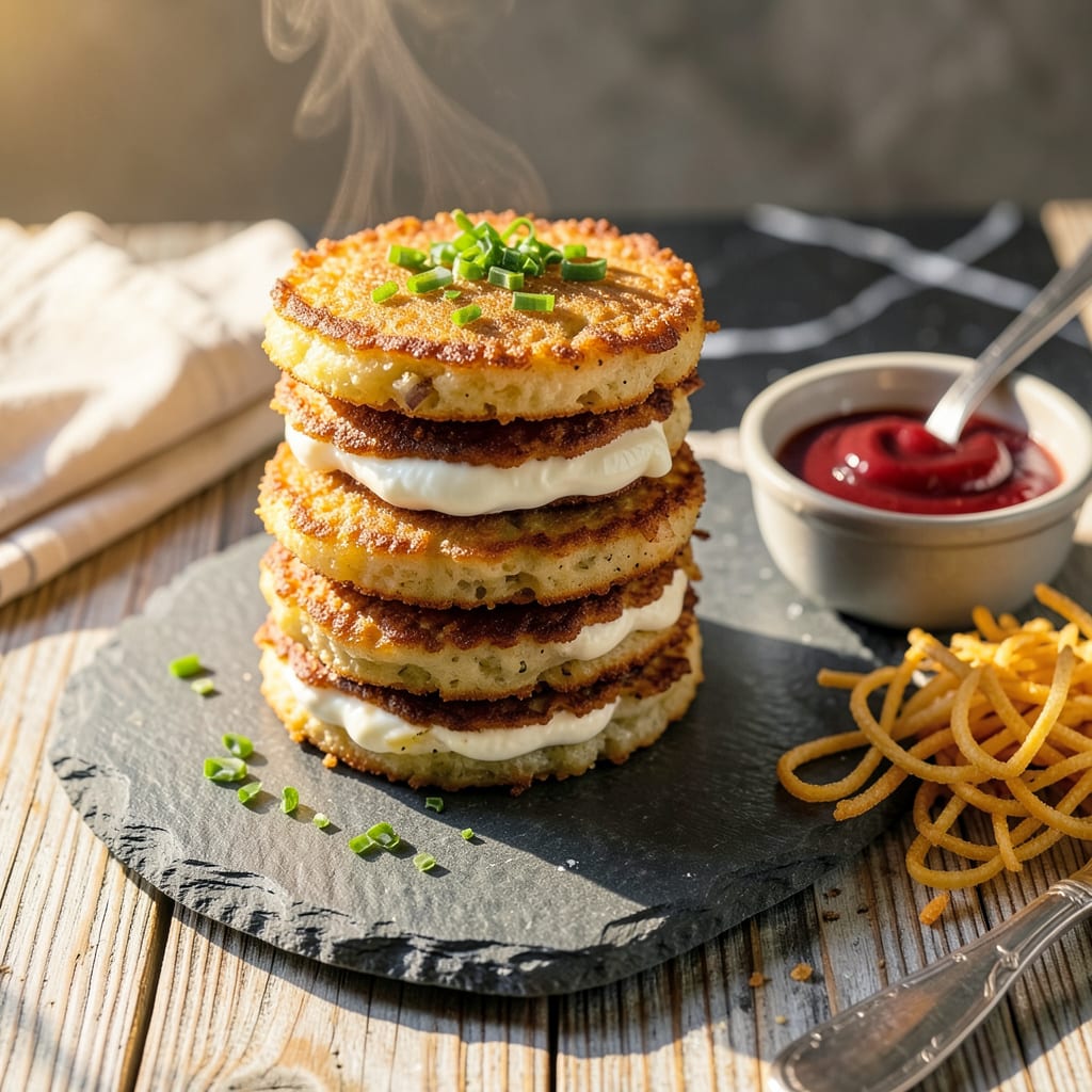Potato Pancake Recipe Air Fryer: Crispy Golden Edges Without the Grease example with annotations