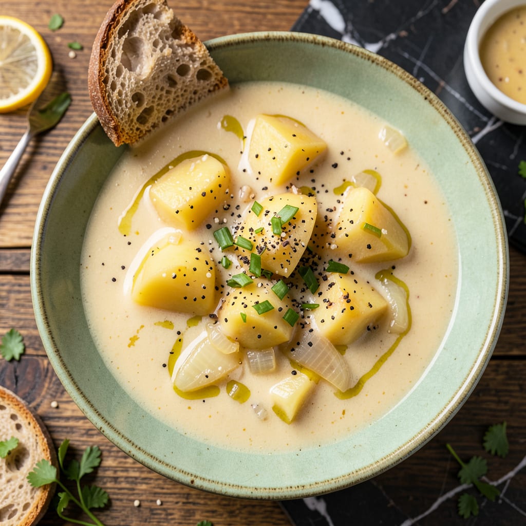 Visual representation of Potato Soup Recipe Dairy Free: Creamy Comfort Without the Cream