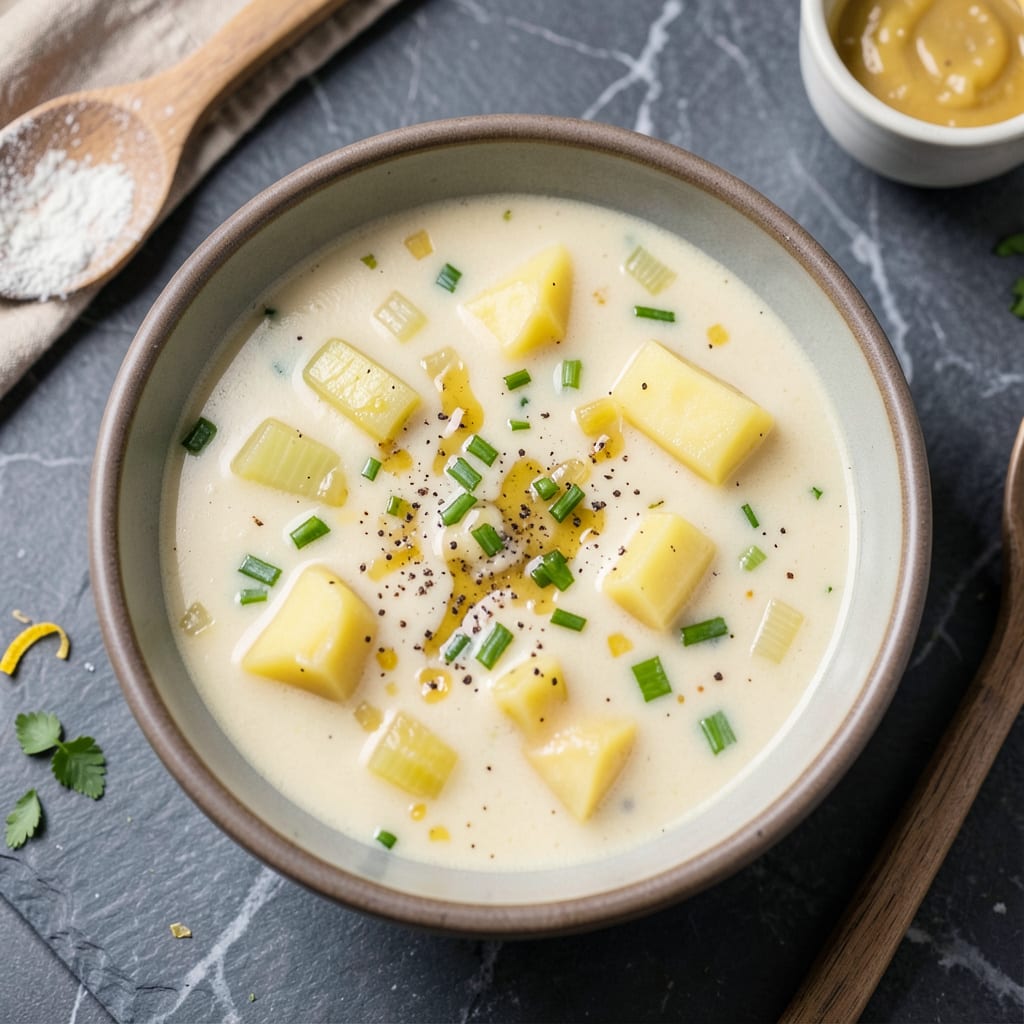 potato soup recipe ninja foodi example with annotations