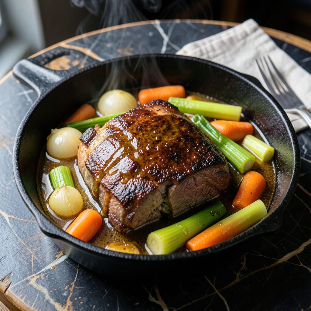Comprehensive Pub Pot Roast Recipe: British Style Braised Beef with Ale visual reference