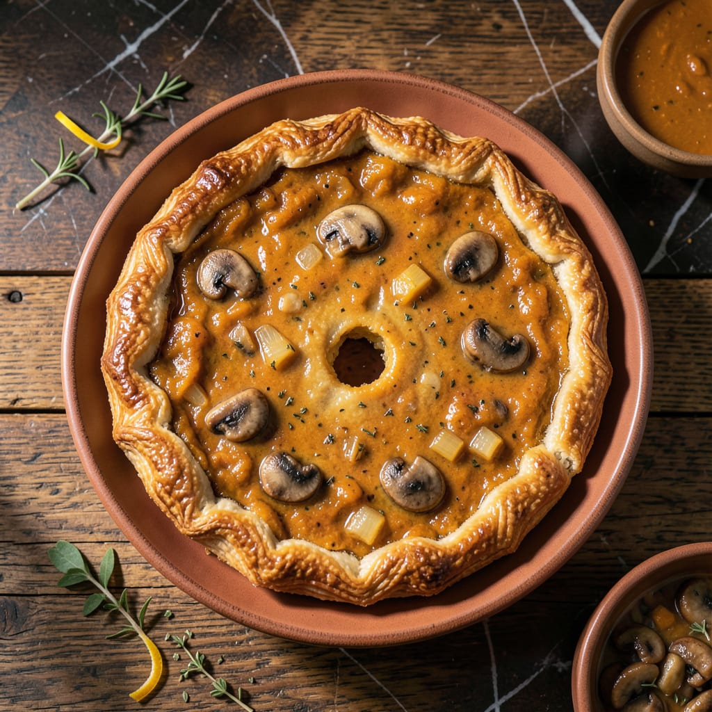 Comprehensive pumpkin pot pie recipe visual reference