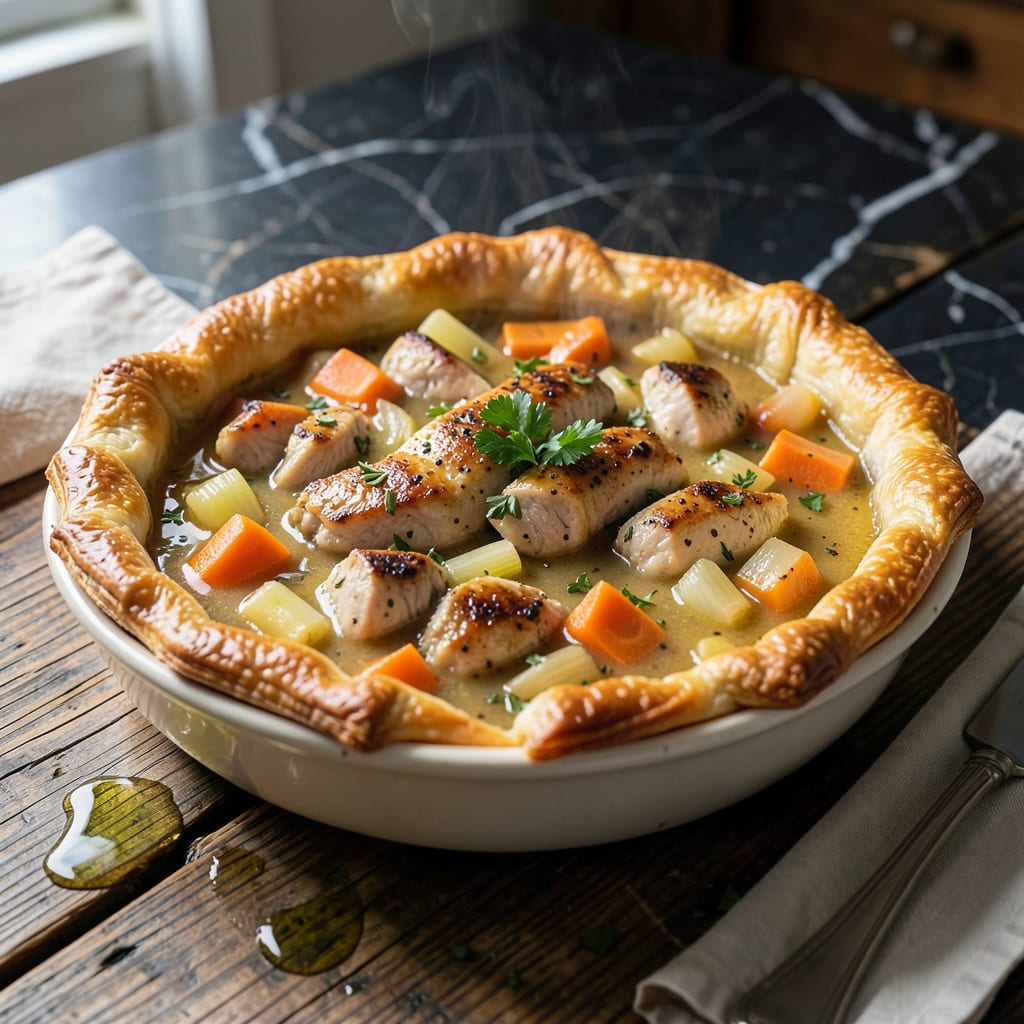 Complete Quail Pot Pie Recipe: Individual Portions of Savory Decadence overview image