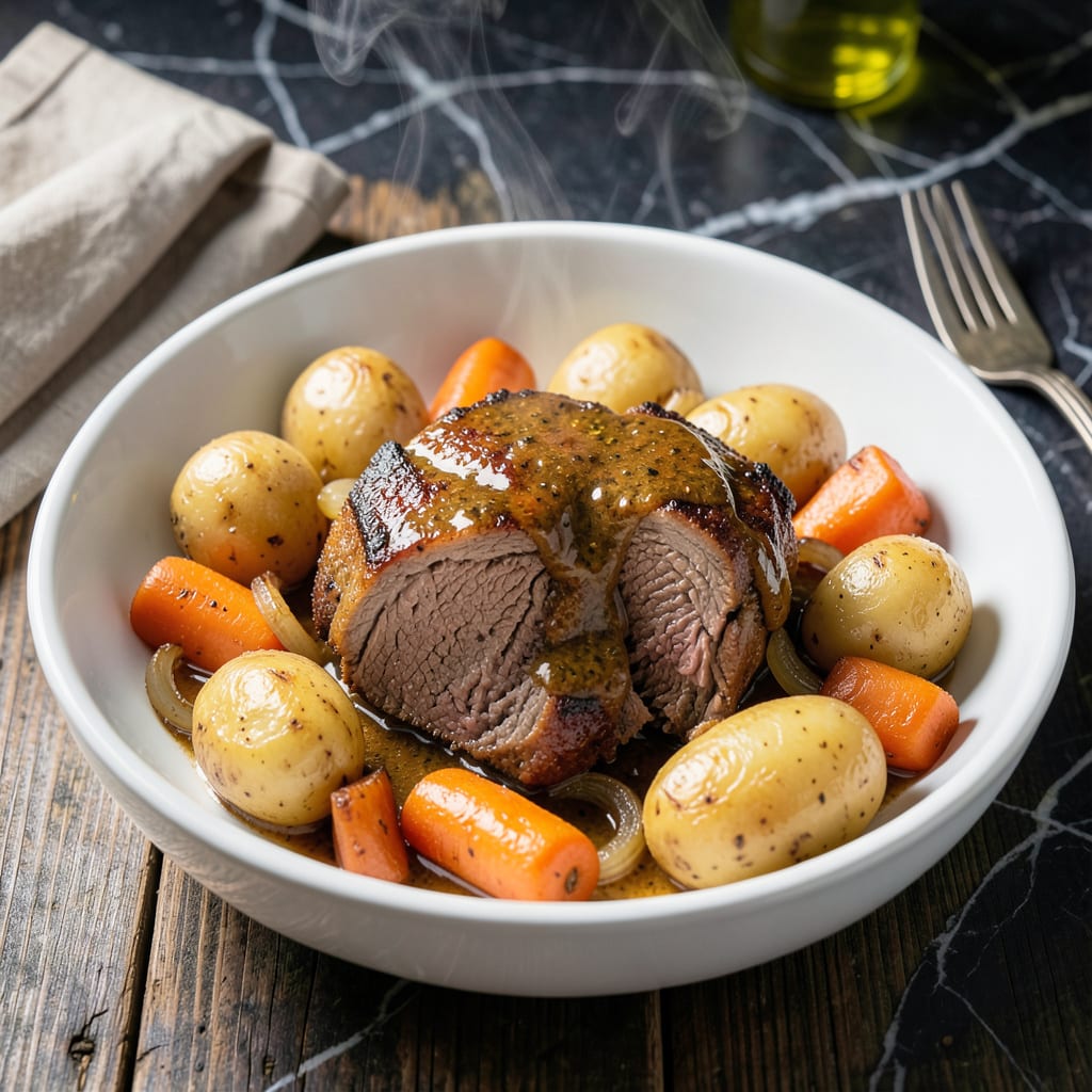 Ranch Pot Roast Crock Pot Recipe: Slow Cooked Herb Infused Tenderness detailed visual guide