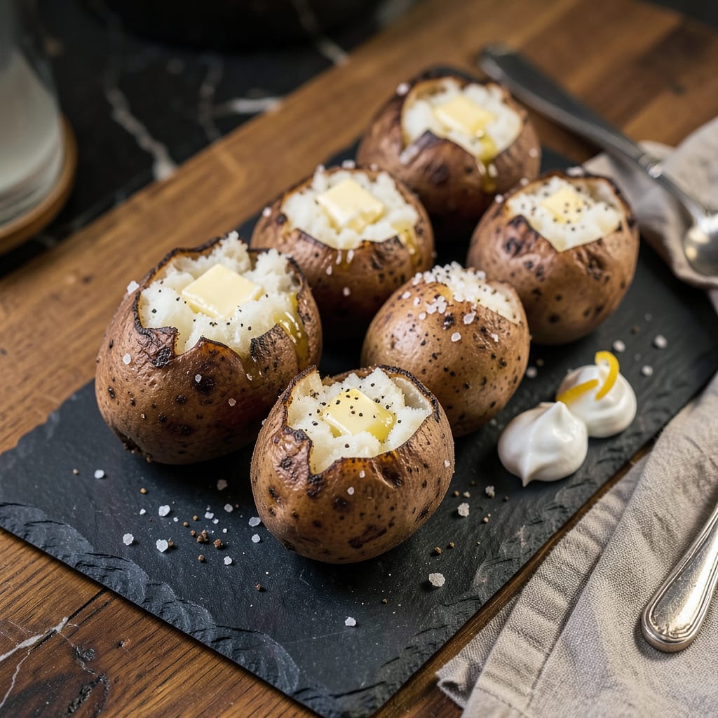recipe for baking potatoes example with annotations